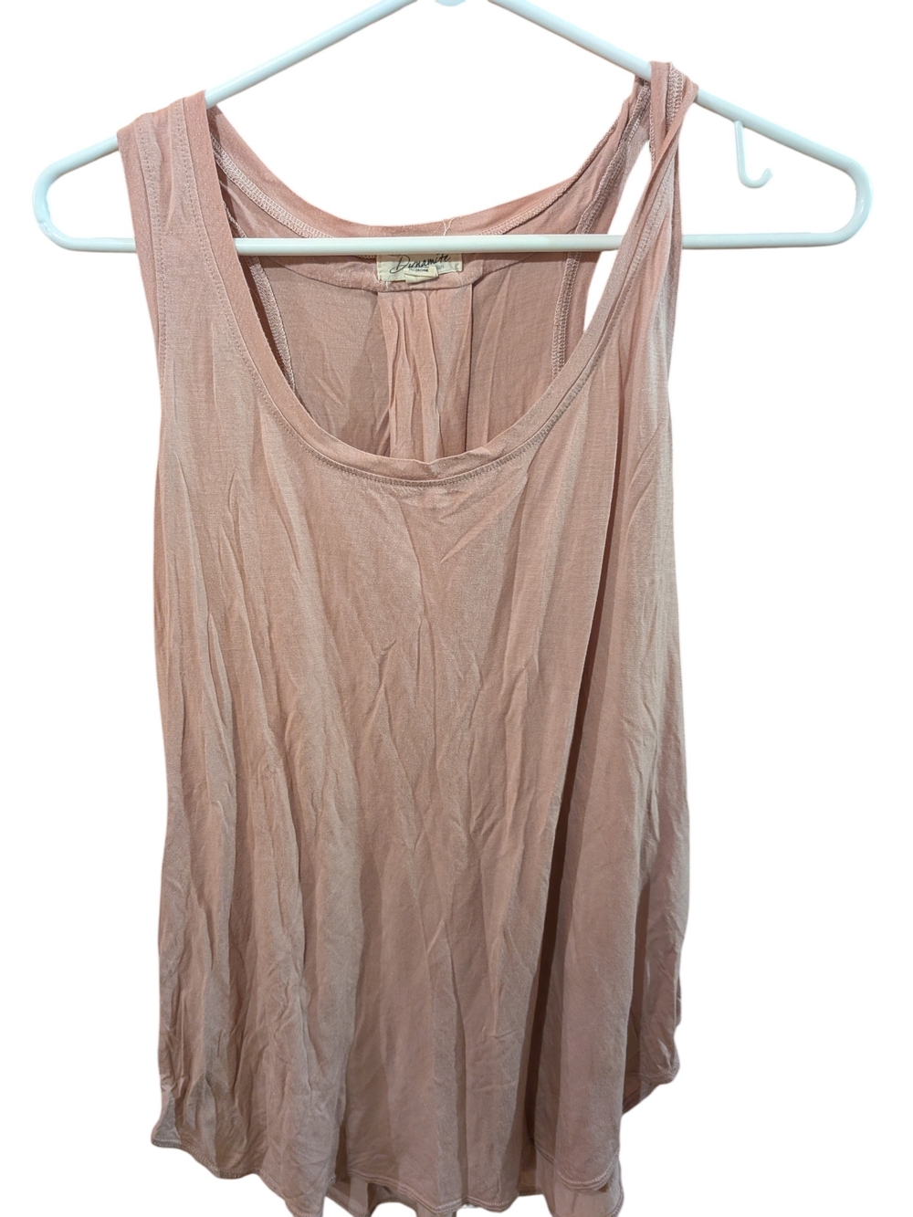 Dynamite Sleeveless Scoop Neck Tank Top - Dusty Rose